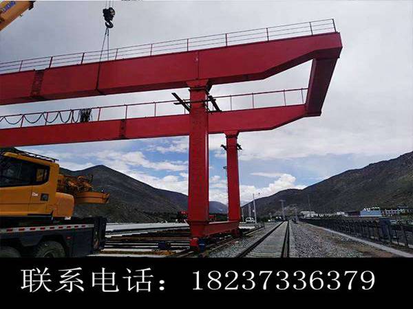 黑龍江黑河龍門吊銷售廠家 80噸貨場集裝箱龍門