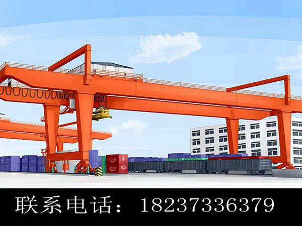 安徽宣城龍門吊銷售廠家 75噸輪胎式龍門吊價格